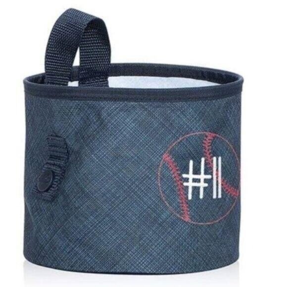 31 thirty one gifts oh snap bin Navy Cross Pop New with Tags Clean smoke - Picture 1 of 10